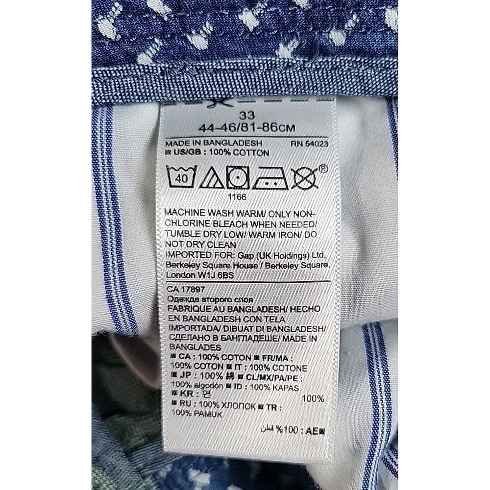 Banana Republic Aiden Shorts Adult 33 Green Chino Preppy Casual‎ Travel DOTS